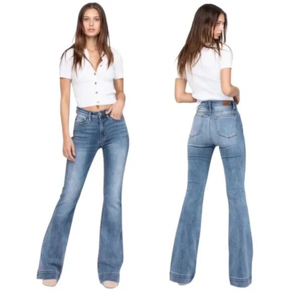 Judy Blue Denim - Judy Blue Trouser Flare Jeans Women’s 11/30
